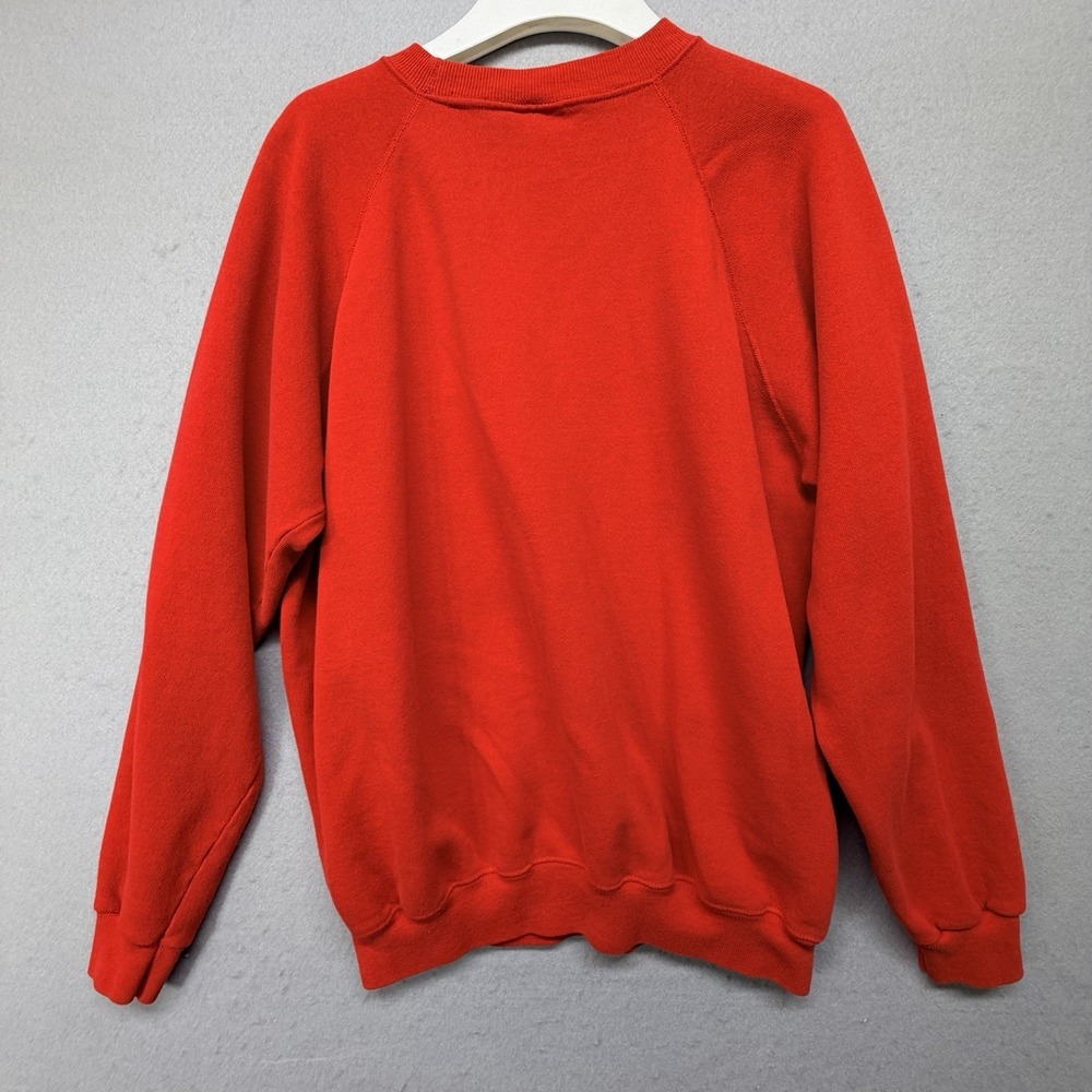Vintage Hanes Victoria BC Orca Whale Sweatshirt USA Made Red Crewneck XL - Picture 4 of 8